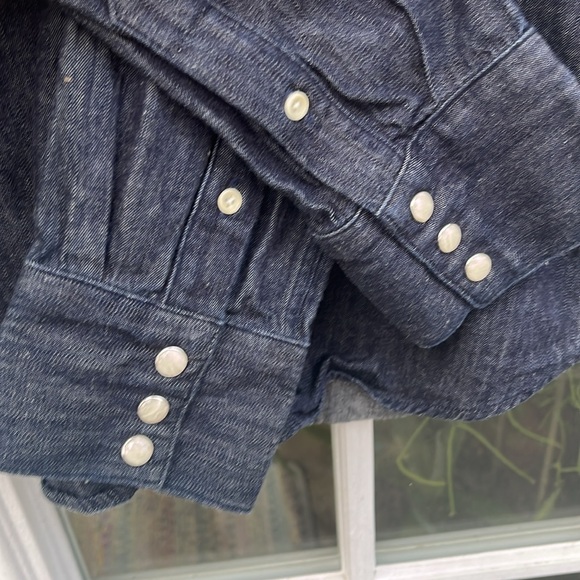 West Major Denim Shirt with Snaps - Large - Picture 5 of 6